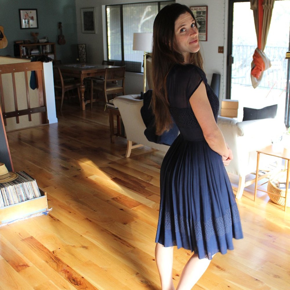 Gorgeous Vintage Blue Dress